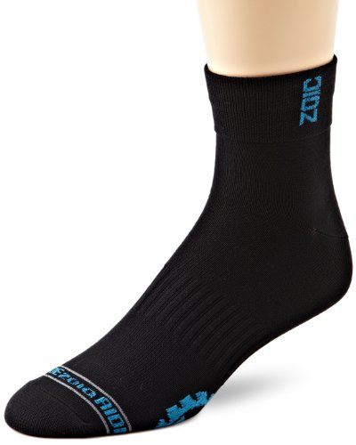 Zoic Men's Sock It To Ya Cycling Socks (Black/Brilliant, Large/X-Large)