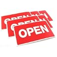 6 Open Signs Window Business Display Showcase Message 