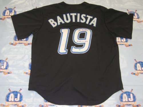 JOSE BAUTISTA Toronto Blue Jays Signed Jersey w/ 54 HR