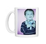 Boy with digital camera Photo Mugs