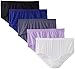 Fruit of the Loom Women's Plus Size Fit for Me 5 Pack Microfiber Brief Panties