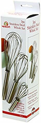 Whisk Set 3 Pc Stainless Steel Vencort 2115