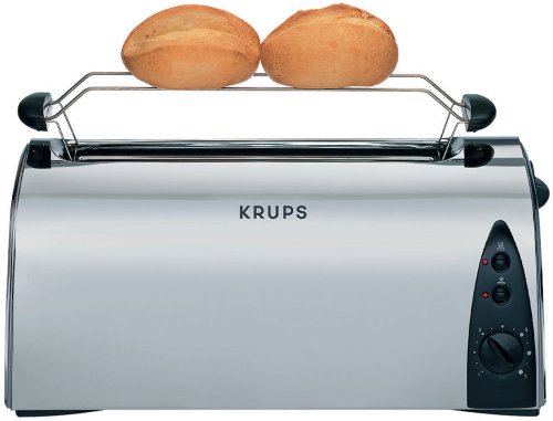 Krups F 160 77 ToastControl  L Toaster edelstahl-geb&uuml;rstet Preisvergleich