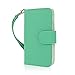 MPERO Flex FLIP Wallet Case for Samsung Galaxy S4 - Mint/White