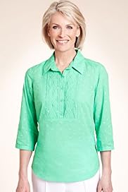Classic Collection Pure Cotton Dobby Spotted Blouse