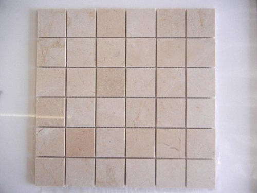 Crema Marfil mosaic polished 2x2 On Sale