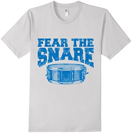 Men's Fear the snare with T-shirt Small Silver