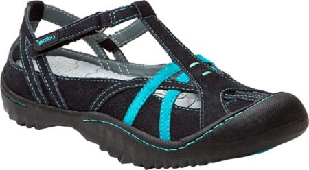 Jambu Sandals Jambu Womens Dune Shoe Dark Navy/Aqua Size 9