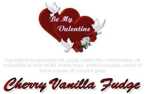 Be My Valentine Cherry Vanilla Fudge Box by Exquisite Fine Candy & Gifts