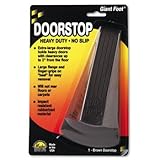 Master Caster Giant Foot Doorstop No-Slip Rubber Wedge 3-1/2w X 6-3/4d X 2h ....