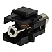Cmple - Keystone Jack-3.5mm stereo Female to Female BLACK