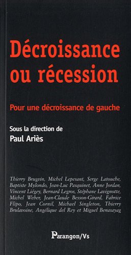 Décroissance ou récession