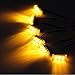 Koolertron 18 LED Vehicle Strobe Lights for Front Grille/Deck - Amber