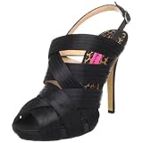 Betsey Johnson Women's Eden Slingback Sandal,Black,7.5 M US