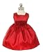 Sleeveless Dress w/ Rolled Flower Waistband 6M Red (SK B3047)