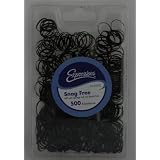 500 Pack Rubber Bands - Snag Free (Black)