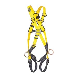 DBI/Sala 1110727 Delta Cross-Over Style Full Body Harness, Navy/Yellow, Extra Large