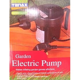 MAINS ELECTRIC AIR PUMP FOR INFLATABLES - INFLATES AND DEFLATES QUICKLY