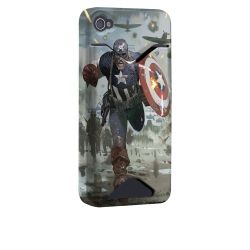  iPhone 4 / 4S ID / Credit Card Case - Captain America - Shield