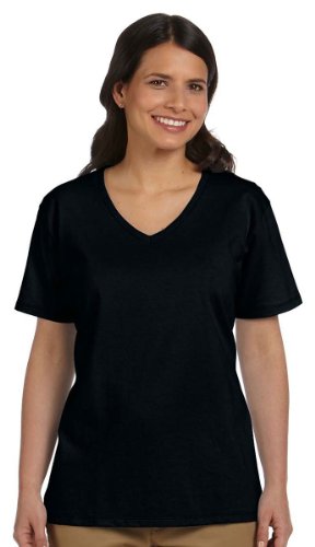 Hanes Ladies 5.2 oz. ComfortSoft V-Neck Cotton T-Shirt