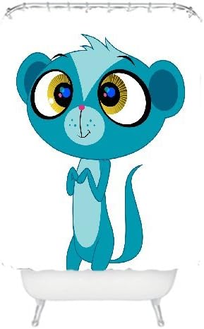 Littlest Pet Shop Jebbie Superior Custom New Year Gift Generic Polyster Bathroom Bath Curtain Shower Curtain for Bathroom Decor 48 x 72 48 by 72