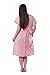 Hospital Maternity Delivery Gown (S/M, Pink Polka Dot)