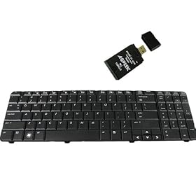 Laptop notebook Keyboard Replace for HP CQ61 G61 BLACK US Layout plus AGPtek USB 2.0 Card Reader