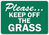 Please...Keep Off The Grass Trespassing Property Sign - 10 x 14 OSHA Safety Sign