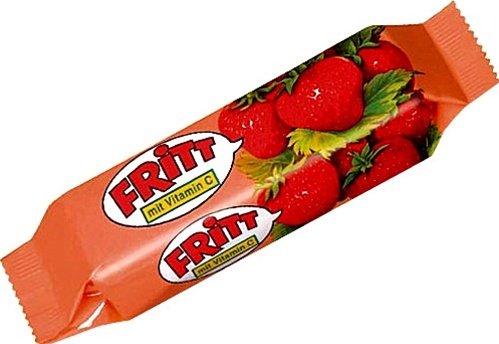 Fritt Strawberry Chewy Candy Sticks ( 5 stick pack) by Fritt