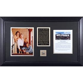 All In The Family - Cast - Framed 8x10 Photograph with Piece of Hollywood Sign