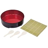 パール金属 すしパーティー 漆器手巻き・ちらし寿司 5点セット D-483