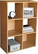 6 Cube Organizer in Oak Finish By Ameriwood Furniture