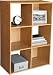 6 Cube Organizer in Oak Finish By Ameriwood Furniture