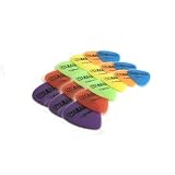 18 Nylon Guitar Plectrums - six colours and guage picks - Professional and perfect for any Guitar