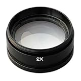 AmScope 2X Barlow Lens For SM and SW Stereo Microscopes (48mm)