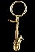 Tenor Sax Key Chain - 24k Gold Plated