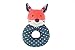 Apple Park Organic Farm Buddies - Frenchy Fox Teething Rattle, Baby Toy for Infants - Hypoallergenic, 100% Organic Cotton