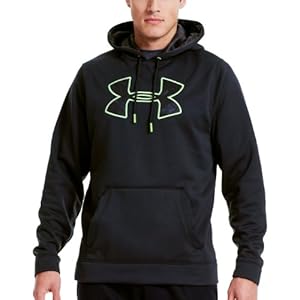 Under Armour Men's Armour® Fleece Storm Pattern Big Logo Hoodie Large Black
