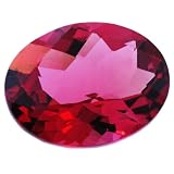 Large Pink Tourmaline 14x11 MM Oval Checkerboard Cut: 6.20 Carats! - FREE Shipping, FREE Beautiful Gemstone Box, FREE Gemstone Information card by GIA Gemologist Michael Valitutti