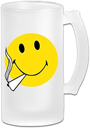 Unisex German Style New York Actor Daniel Peter Masterson Handle Frosted Glass Beer Cup 16 OZ