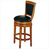 Monticello 30" Swivel Bar Stool in Burnished Oak [Set of 2]