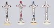 Saint Benedict Crucifix - Gold Crucifix - 1 and 3/4" Height - Self-standing - MADE IN ITALY