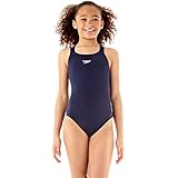 Speedo Girls Endurance Plus Medalist Swimsuit in Black or Red