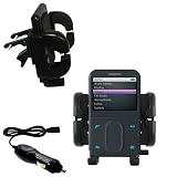 Creative Zen Vision M Auto Vent Holder with Car Charger - Uses Gomadic TipExchange