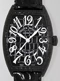 フランク・ミュラー FRANCKMULLERトノーカーベックス ブラック クロコAC(SS)PVD ブラック皮8880SC BLK CROブラック[並行輸入品]