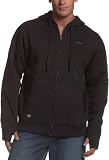 Dickies Men's Full Zip Quilted Hood,Black,Large