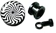 UV Spiral Logo Plugs 00g - Sold As A Pair
