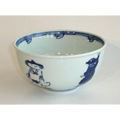 五人異人 4.5寸丼★有田焼しん窯青花ブランド和食器贈り物引き出物結婚出産還暦内祝い