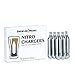 GrowlerWerks N2O Nitro Chargers (package of 5), 16g, Silver