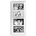 Malden International Berkeley Series, Contemporary Wall Series Wood Frame, for Four 6 x 4 Photographs, Color/Style: White